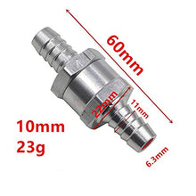 Carica l'immagine nel visualizzatore di Gallery, 3 pezzi 10mm Valvola di ritegno del Carburante Non Ritorno in Lega di...