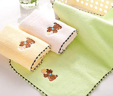 Carica l'immagine nel visualizzatore di Gallery, Qrity 100% Cotone Set di 25X50CM, Asciugamano Per Bambini A 3 Colori