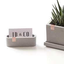 Carica l'immagine nel visualizzatore di Gallery, Atelier Ideco - Display Aziendale Concreto Scheda Grigia E Rosegold Per... - Ilgrandebazar