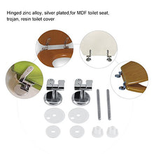 Carica l'immagine nel visualizzatore di Gallery, Zerodis Cromato Sedile Cerniere 2PCS Bagno Sostituzione con... - Ilgrandebazar