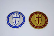 Carica l'immagine nel visualizzatore di Gallery, Donatio Cavaliere Crusader Croce Cristo Soldato Placcato Oro e Argento...