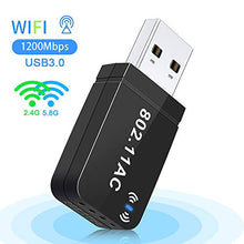 Carica l'immagine nel visualizzatore di Gallery, sumgott Adattatore Antenna WiFi USB, Dual Band Chiavetta 1200Mbps...
