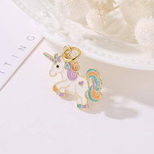Carica l'immagine nel visualizzatore di Gallery, BigNoseDeer Collana per Bambini Unicorno Ragazze Rainbow Cloud Gioielli... - Ilgrandebazar