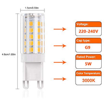 Carica l'immagine nel visualizzatore di Gallery, Vicloon G9 5W LED Lampadina,Lampadina Alogena 40W 5 Pezzi 5w Bianco