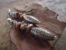 Carica l'immagine nel visualizzatore di Gallery, ♥ BOHO BALI STYL e orecchini unici di pietra della perla ♥