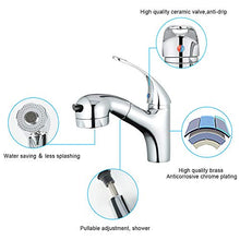 Carica l'immagine nel visualizzatore di Gallery, GAVAER Rubinetto Bagno Lavabo con Doccetta Estraibile e Spruzzatore a Doppia...