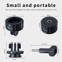 Carica l'immagine nel visualizzatore di Gallery, Attacco per treppiede magnetico a sgancio rapido ULANZI Action Camera, vite...