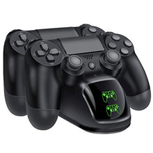 Carica l'immagine nel visualizzatore di Gallery, BEBONCOOL PS4 Controller Charger con LED Cavo USB Doppia Stazione di...