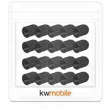 Carica l'immagine nel visualizzatore di Gallery, kwmobile 20x Cappucci valvole Auto - Tappi in plastica per nero