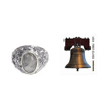 Carica l'immagine nel visualizzatore di Gallery, NOVICA Uomo Anello in Argento Sterling di Pietra Luna Arcobaleno - Ilgrandebazar