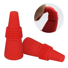 Carica l'immagine nel visualizzatore di Gallery, Rmeet Tappo Vino Silicone,5 Pezzi di Bottiglia Colori 5 Pack - Ilgrandebazar