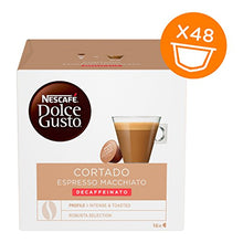 Carica l'immagine nel visualizzatore di Gallery, Nescafé Dolce Gusto Cortado Espresso Macchiato Decaffeinato, 3 Confezioni da...