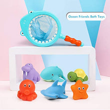 Carica l'immagine nel visualizzatore di Gallery, Lehoo Castle Giocattoli da Bagnetto per Bambini,8pcs Pupazzetti Il Bagno...