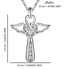 Carica l'immagine nel visualizzatore di Gallery, Collana Donna Argento 925 di Karen D Gioielli Ciondolo croce Zircone White - Ilgrandebazar