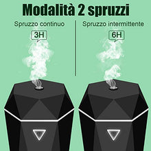 Carica l'immagine nel visualizzatore di Gallery, Rovtop Mini USB Diffusore Auto Umidificatore ultrasonico di Nero - Ilgrandebazar