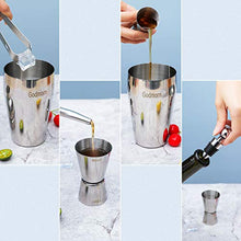 Carica l'immagine nel visualizzatore di Gallery, Godmorn Cocktail Shaker Set,14 + 1 Pezzi Kit da Barman in Acciaio Inox,Set... - Ilgrandebazar