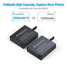 Carica l'immagine nel visualizzatore di Gallery, Powerextra - 2 batterie ricaricabili da 1500 mAh e doppio caricatore USB...