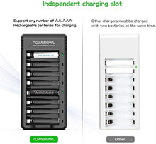 Carica l'immagine nel visualizzatore di Gallery, Batterie AA Ricaricabili, POWEROWL 8 Pezzi 2800 8AA, Ricaricabili - Ilgrandebazar