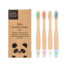 Carica l'immagine nel visualizzatore di Gallery, Wild &amp; Stone | Spazzolino da denti per bambino in bambù organico | Quattro... - Ilgrandebazar