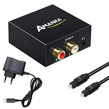 Carica l'immagine nel visualizzatore di Gallery, AMANKA Digitale ad Analogico Convertitore Adattatore Audio Uscita 3.5mm da...