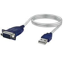 Carica l'immagine nel visualizzatore di Gallery, Sabrent Cavo Convertitore da USB 2.0 a Seriale (9 pin) DB-9 RS-232 0,60 M