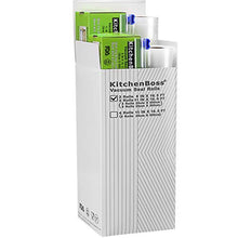 Carica l'immagine nel visualizzatore di Gallery, KitchenBoss Sacchetti Sottovuoto per Alimenti,4 4 rotoli 20x500cm e 28x500cm