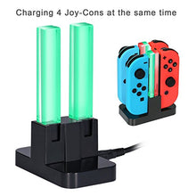 Carica l'immagine nel visualizzatore di Gallery, Caricatore per Switch KINGTOP 4 in 1 Joy-Con Batteria Di Ricarica 4 In 1