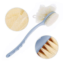 Carica l'immagine nel visualizzatore di Gallery, Spazzola per bagno a manico lungo, 2 in 1 il corpo blu - Ilgrandebazar