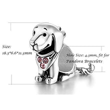 Carica l'immagine nel visualizzatore di Gallery, Charms Cane Bead Da Donna Argento Sterling 925 Con Cristallo Swarovski... - Ilgrandebazar