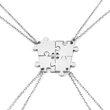 Carica l'immagine nel visualizzatore di Gallery, Elegant Rose, set di 4 collanine dell’amicizia, con ciondolo a forma di... - Ilgrandebazar