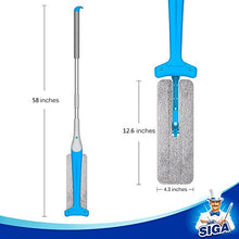 Carica l'immagine nel visualizzatore di Gallery, MR. SIGA Dual Action Self-Wringing Flipping Flat Mop - Wet &amp; Dry Mopping in... - Ilgrandebazar
