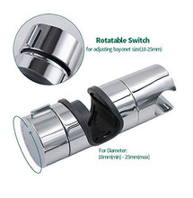 Carica l'immagine nel visualizzatore di Gallery, Joyoldelf 18-25 mm ABS Regolabile Ricambio Staffa Supporto Doccia per Argento - Ilgrandebazar