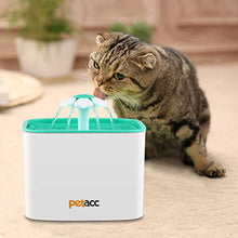 Carica l'immagine nel visualizzatore di Gallery, Petacc Fontana per Gatti Dispenser Acqua Erogatore Bianco e Verde - Ilgrandebazar