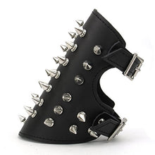 Carica l'immagine nel visualizzatore di Gallery, Punk Braccialetto Nero Rivetti