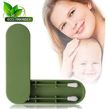 Carica l'immagine nel visualizzatore di Gallery, Tampone Di Cotone Riutilizzabile, Cotton Fioc Silicone verde - Ilgrandebazar