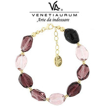 Carica l'immagine nel visualizzatore di Gallery, Venetiaurum - Bracciale Da Donna Con Perle Colore Ametista In Vetro...