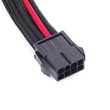 Carica l'immagine nel visualizzatore di Gallery, Silverstone SST-PP07-EPS8BR - Cavo Estensione sleevato EPS 8pin a nero-rosso