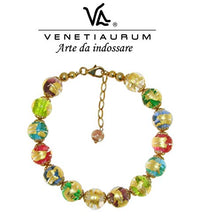 Carica l'immagine nel visualizzatore di Gallery, Venetiaurum - Bracciale Da Donna Con Perle In Vetro Originale Di Murano E...
