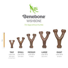 Carica l'immagine nel visualizzatore di Gallery, Benebone Real Bacon Durable Wishbone cane masticare giocattolo per Giant