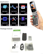 Carica l'immagine nel visualizzatore di Gallery, Cellulare per Anziani a Conchiglia con Tasti Grandi Funzione SOS Schermo Nero - Ilgrandebazar