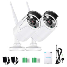 Carica l'immagine nel visualizzatore di Gallery, SANNCE - Telecamera CCTV wireless 1080p, 2.0 MP per esterni, resistente alle...