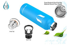 Carica l'immagine nel visualizzatore di Gallery, Super Sparrow Bottiglia d'Acqua con Isolamento a Vuoto 1000ml-32oz, Cielo Blu
