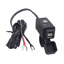 Carica l'immagine nel visualizzatore di Gallery, YGL Impermeabile Caricabatterie USB per Moto con Interruttore di nero - Ilgrandebazar