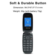 Carica l'immagine nel visualizzatore di Gallery, Ushining Telefono Cellulare, Cellulare per Anziani con Tasti Nero - Ilgrandebazar