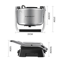 Carica l'immagine nel visualizzatore di Gallery, Aigostar Hitte 30HFA - Panini Maker/Griglia, Pressa a Griglia, Antiaderente - Ilgrandebazar