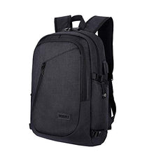 Carica l'immagine nel visualizzatore di Gallery, WAWJ Unisex Multiuso Antifurto Zaino con Porta USB, per PC Nero