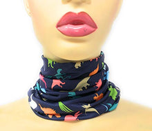 Carica l'immagine nel visualizzatore di Gallery, eBoutik - Mascherina per il viso bambini, bandana, Dinosauri