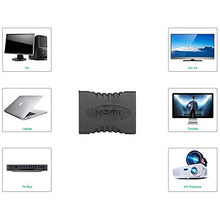 Carica l'immagine nel visualizzatore di Gallery, J&amp;D HDMI Coupler Adapter, 2-Pack Placcato Oro Femmina a 4K