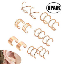 Carica l'immagine nel visualizzatore di Gallery, LEEQ 6 Paia Orecchio Clip in Acciaio Inossidabile Non Piercing Orecchini... - Ilgrandebazar