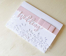 Carica l'immagine nel visualizzatore di Gallery, Wedding - Matrimonio - super bianco - traforato - biglietto d'auguri... - Ilgrandebazar